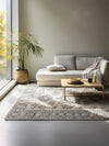 Hanse Home terrain 106002 cream grey Grey, Ivory Living Room Moroccan Rug.