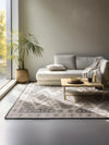 Hanse Home terrain 106004 cream grey Grey, Ivory Living Room Moroccan Rug.