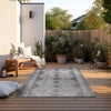 Elle Decoration gemini 106008 silver Grey, Ivory Outdoor  Geometric Rug.
