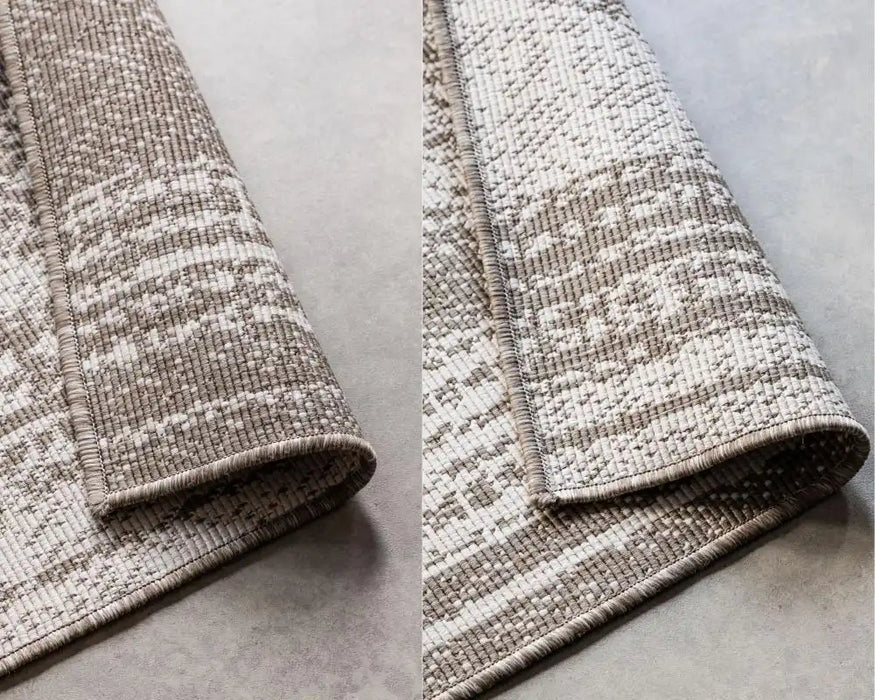 Elle Decoration gemini 106011 linen Beige, Ivory Outdoor  Geometric Rug.