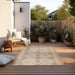 Elle Decoration gemini 106012 ochre Yellow, Ivory Outdoor  Geometric Rug.