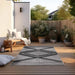 Elle Decoration gemini 106014 black Grey, Black Outdoor  Geometric Rug.