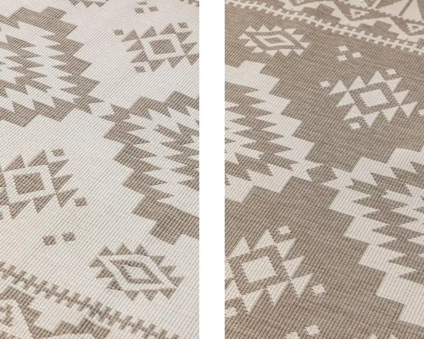 Elle Decoration gemini 106021 linen Beige, Ivory Outdoor  Geometric Rug.