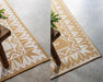 Elle Decoration gemini 106022 ochre Yellow, Ivory Outdoor  Geometric Rug.