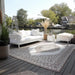 Elle Decoration gemini 106026 linen Beige, Ivory Outdoor  Geometric Rug.