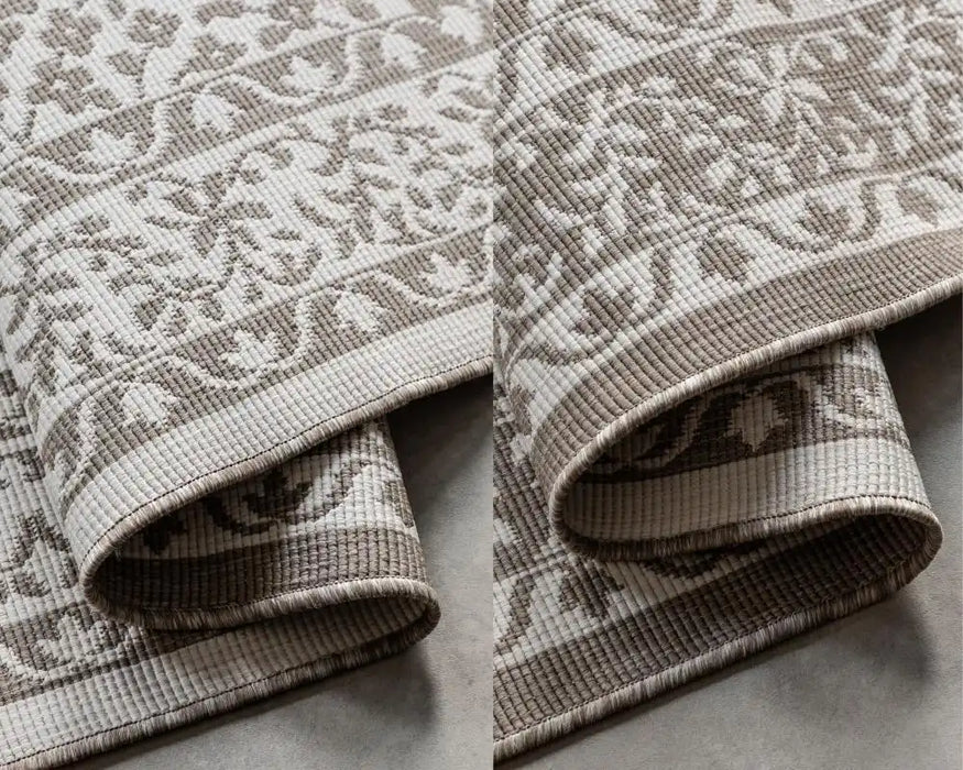 Elle Decoration gemini 106026 linen Beige, Ivory Outdoor  Geometric Rug.