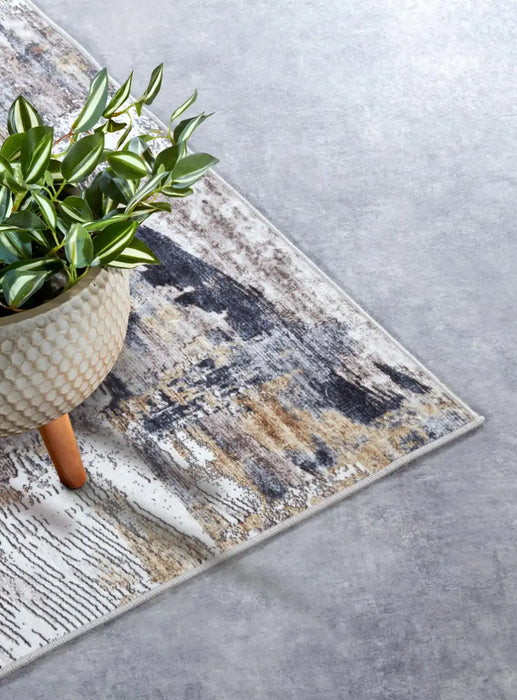 Hans Rugs Imagination v2 Hans 106037 Anthracite Gold Rugs - Buy 106037 Anthracite ...