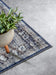 Freundin Home asya 106039 dark blue cream Blue Living Room  Rug.