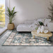Elle Decoration imagination v2 hans 106044 blue cream Blue Living Room Geometric Rug.