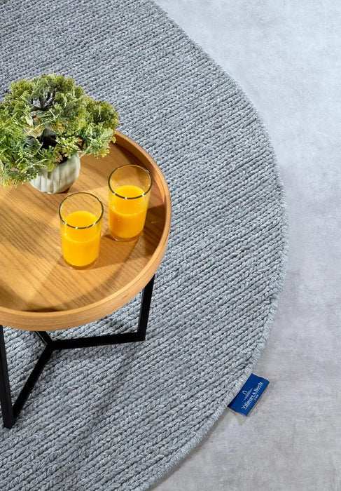 Villeroy and Boch kollektion 1748 106050 silver Grey Living Room Wool Rug.