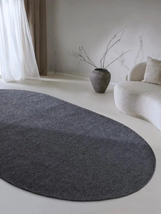 Villeroy and Boch kollektion 1748 106051 anthracite Grey, Black Living Room Wool Rug.