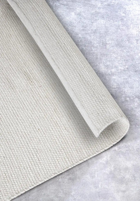 Elle Decoration delhi 106052 natural white Ivory Living Room Wool Rug.