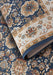 Villeroy and Boch kollektion 1767 106055 blue cream Blue, Ivory, Cream Living Room  Rug.