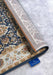 Villeroy and Boch kollektion 1767 106055 blue cream Blue, Ivory, Cream Living Room  Rug.