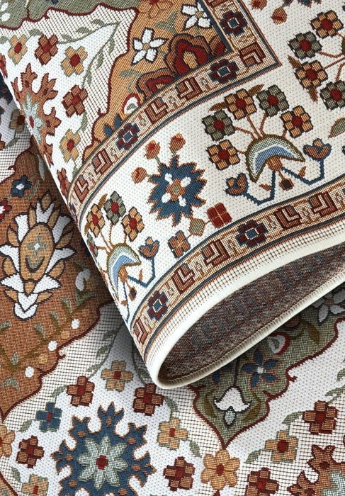 Villeroy and Boch kollektion 1767 106058 cream multicolor Multicoloured Living Room  Rug.