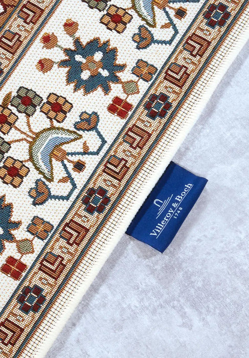 Villeroy and Boch kollektion 1767 106058 cream multicolor Multicoloured Living Room  Rug.