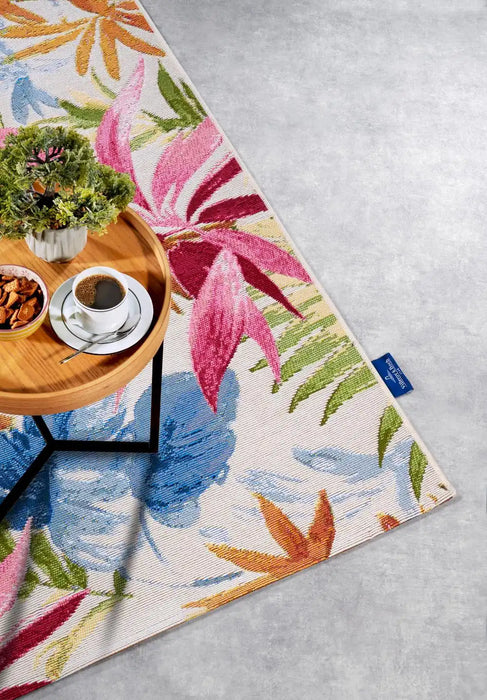 Villeroy and Boch kollektion 1767 106060 cream multicolor Multicoloured, Cream Living Room  Rug.