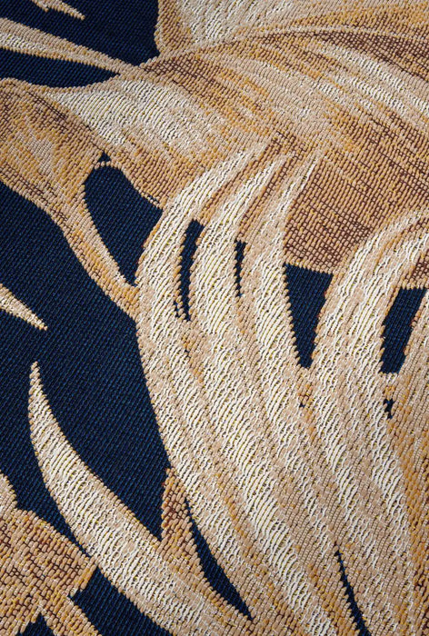 Villeroy and Boch kollektion 1767 106061 dark blue gold Blue, Yellow Living Room  Rug.