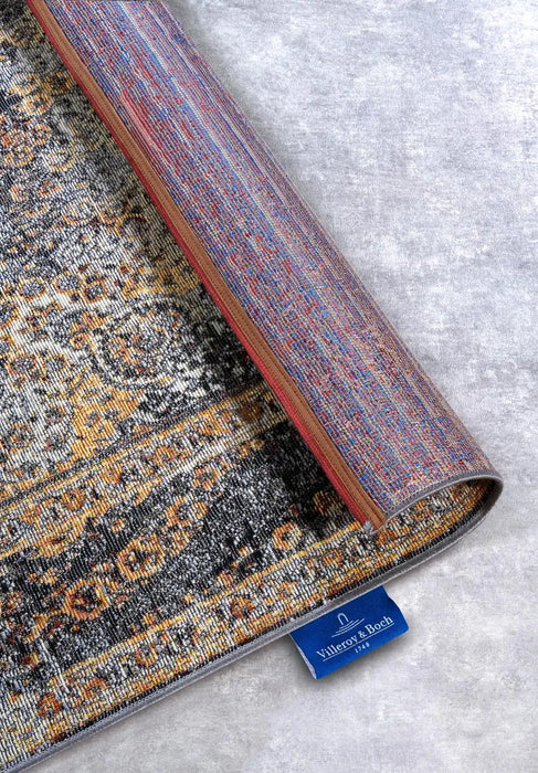 Villeroy and Boch kollektion 1767 106065 anthracite gold Grey, Yellow Living Room  Rug.