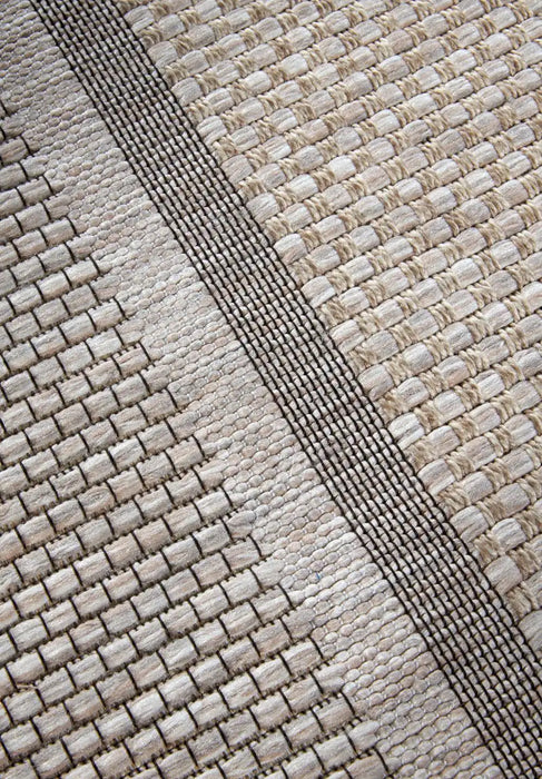 Villeroy and Boch kollektion 1836 indoors or outdoors 106076 natural brown Brown, Beige Living Room Flat Weave Rug.
