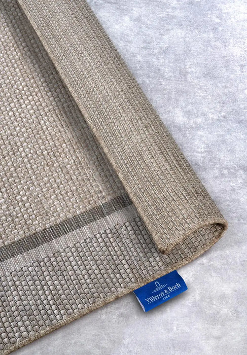 Villeroy and Boch kollektion 1836 indoors or outdoors 106076 natural brown Brown, Beige Living Room Flat Weave Rug.