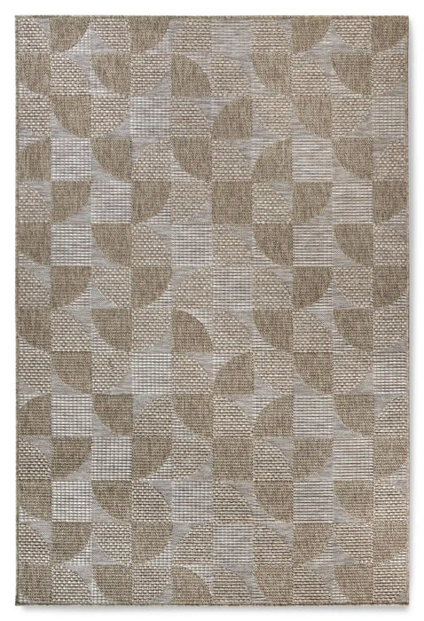 Villeroy and Boch kollektion 1836 indoors or outdoors 106078 natural brown Brown, Beige Living Room Flat Weave Rug.