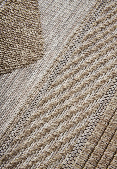 Villeroy and Boch kollektion 1836 indoors or outdoors 106080 natural brown Brown, Beige Living Room Flat Weave Rug.