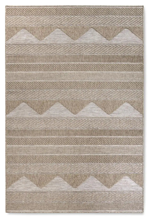 Villeroy and Boch kollektion 1836 indoors or outdoors 106080 natural brown Brown, Beige Living Room Flat Weave Rug.