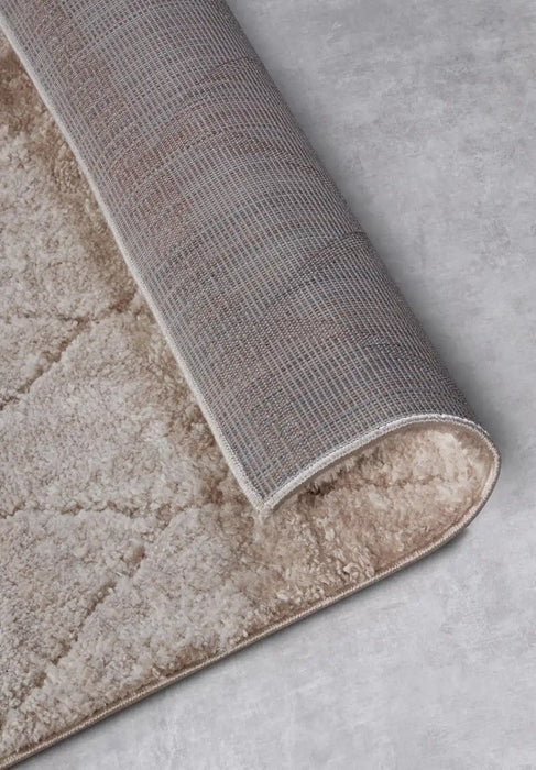 Elle Decoration elle gallery 106081 beige Beige Living Room Geometric Rug.
