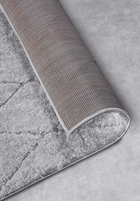 Elle Decoration elle gallery 106082 light grey Grey Living Room Geometric Rug.