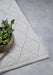 Elle Decoration elle gallery 106083 cream white Ivory Living Room Geometric Rug.