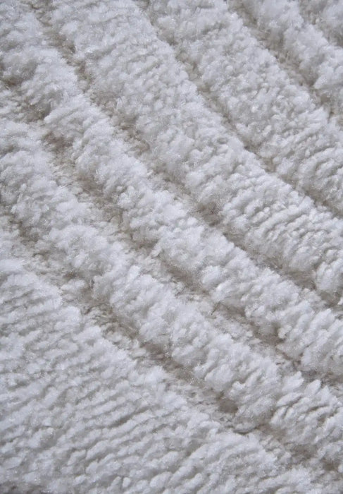 Elle Decoration elle gallery 106086 cream white Ivory Living Room Geometric Rug.