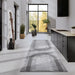 Elle Decoration elle gallery 106088 light grey Grey Living Room Geometric Rug.