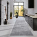 Elle Decoration elle gallery 106091 light grey Grey Living Room Geometric Rug.
