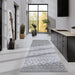 Elle Decoration elle gallery 106093 light grey Grey Living Room Geometric Rug.