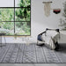 Elle Decoration elle gallery 106093 light grey Grey Living Room Geometric Rug.