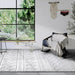 Elle Decoration elle gallery 106095 cream white Ivory Living Room Geometric Rug.