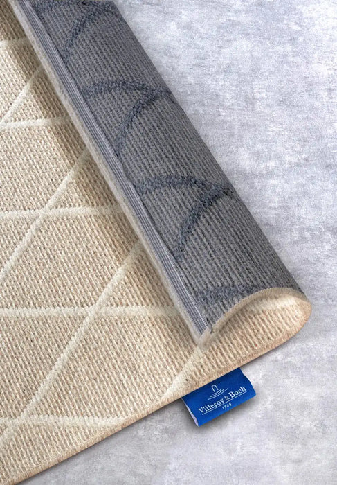 Villeroy and Boch 1843 106107 natural beige Beige Living Room Wool Rug.