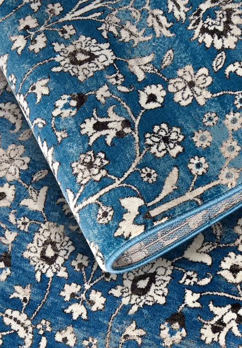 Villeroy and Boch kollektion 1869 106119 blue cream Blue, Cream Living Room  Rug.