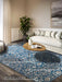 Villeroy and Boch kollektion 1869 106119 blue cream Blue, Cream Living Room  Rug.