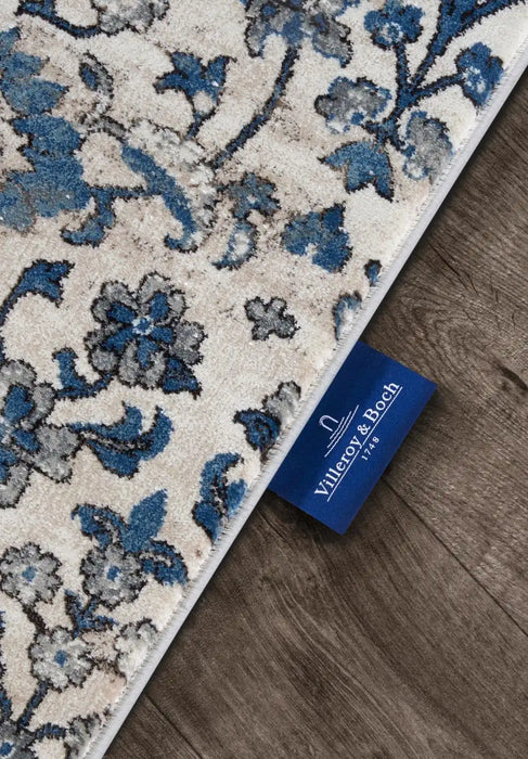 Villeroy and Boch kollektion 1869 106120 cream blue Blue, Cream Living Room  Rug.