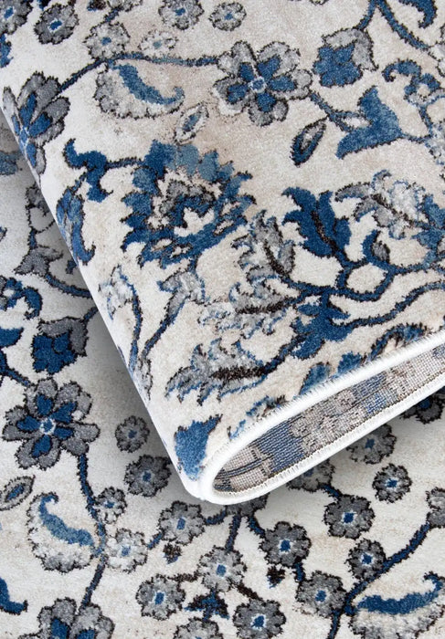 Villeroy and Boch kollektion 1869 106120 cream blue Blue, Cream Living Room  Rug.