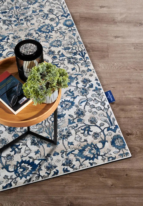 Villeroy and Boch kollektion 1869 106120 cream blue Blue, Cream Living Room  Rug.