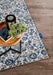 Villeroy and Boch kollektion 1869 106120 cream blue Blue, Cream Living Room  Rug.