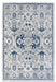 Villeroy and Boch kollektion 1869 106121 cream blue Blue, Cream Living Room  Rug.