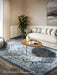Villeroy and Boch kollektion 1869 106122 cream blue Blue, Cream Living Room  Rug.