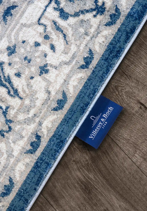 Villeroy and Boch kollektion 1869 106122 cream blue Blue, Cream Living Room  Rug.