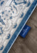 Villeroy and Boch kollektion 1869 106122 cream blue Blue, Cream Living Room  Rug.