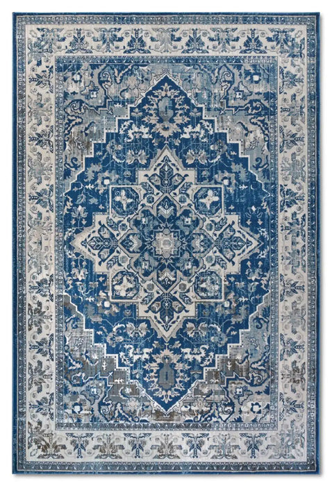 Villeroy and Boch kollektion 1869 106123 blue cream Blue, Cream Living Room  Rug.