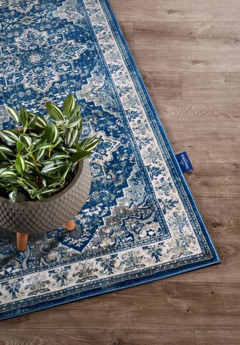 Villeroy and Boch kollektion 1869 106123 blue cream Blue, Cream Living Room  Rug.